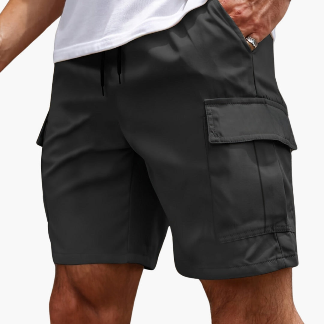 Short Cargo Homme avec Ourlet Droit