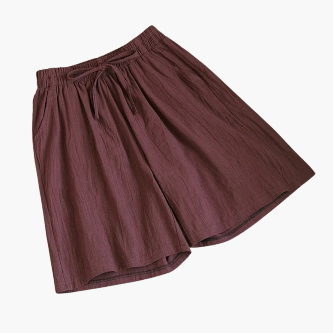 Gonna corta da donna lunghezza al ginocchio con vita elastica