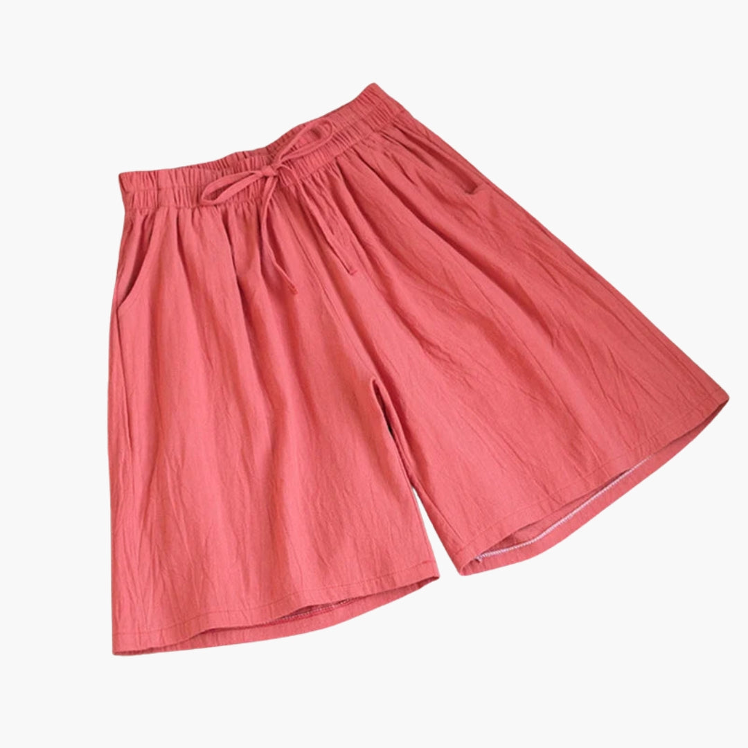 Gonna corta da donna lunghezza al ginocchio con vita elastica