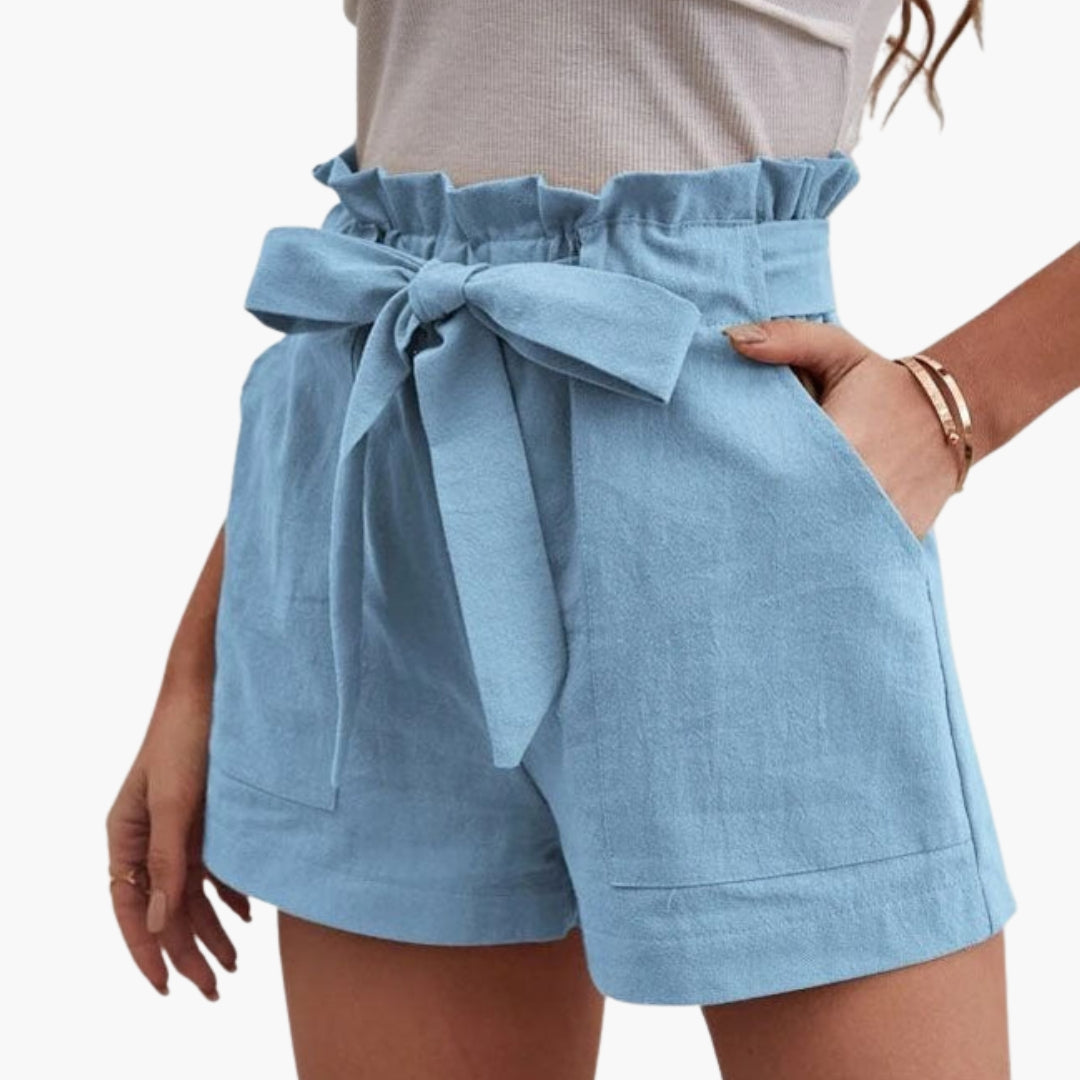 Pantaloncini Donna Vita Alta con Coulisse