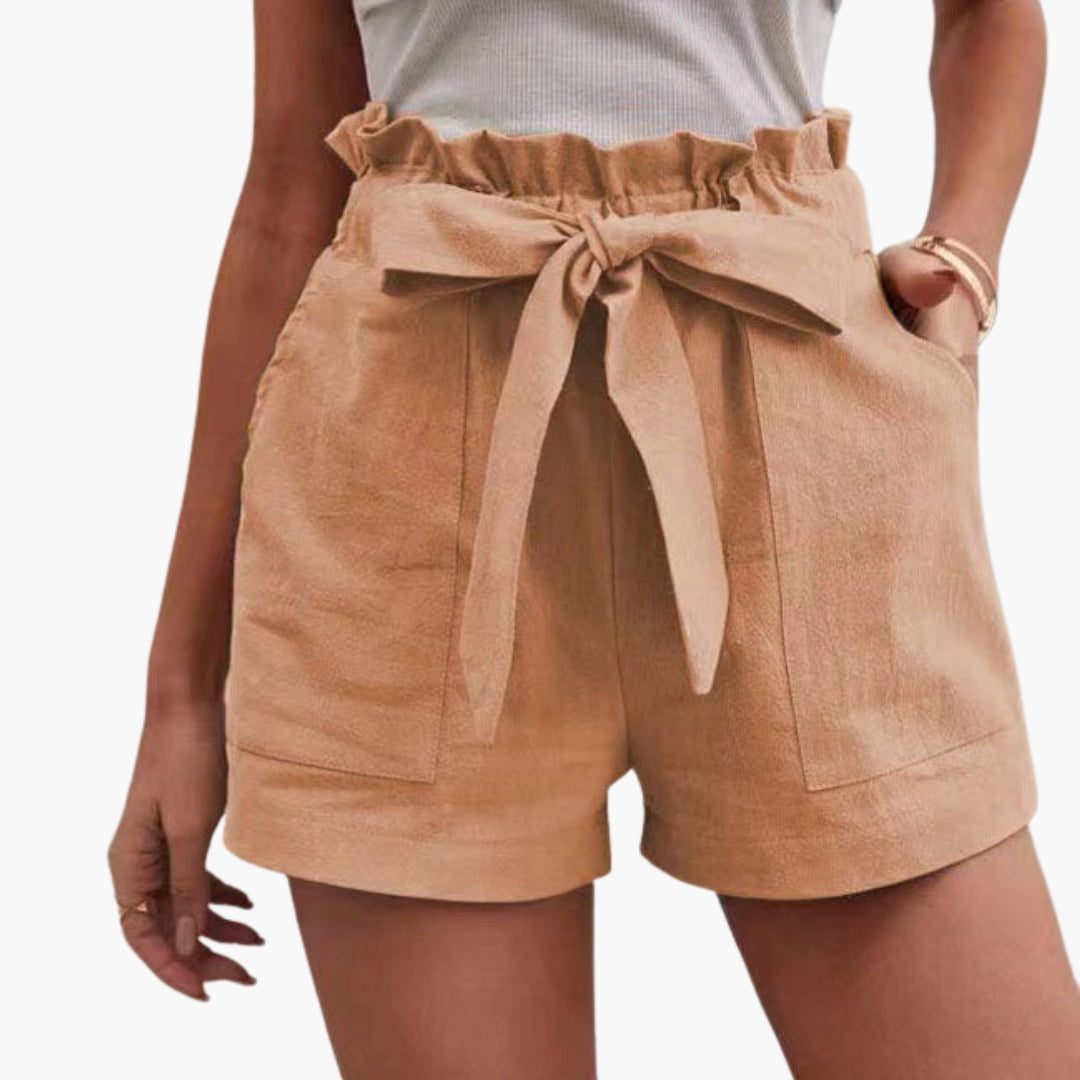 Pantaloncini Donna Vita Alta con Coulisse