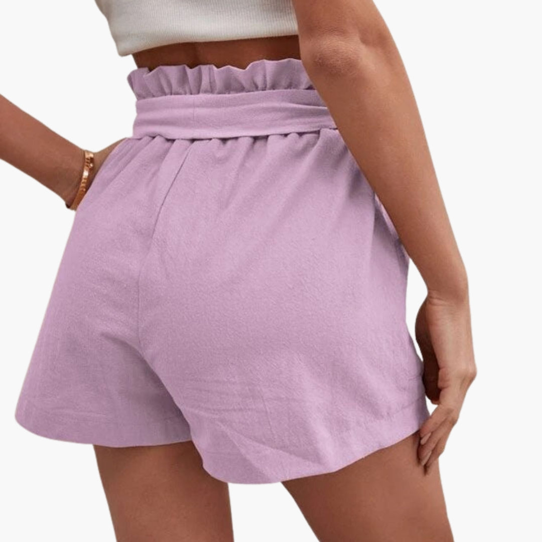Pantaloncini Donna Vita Alta con Coulisse