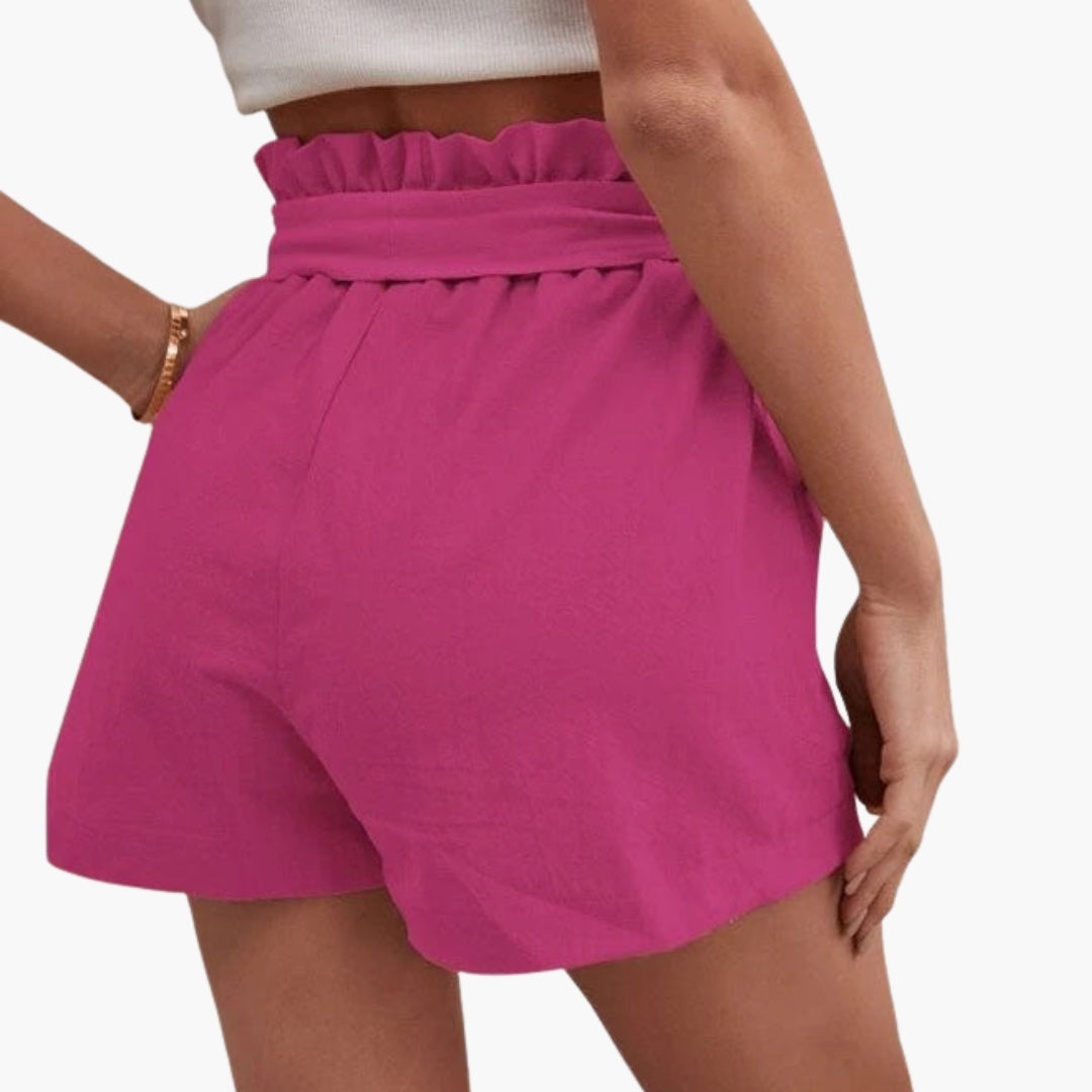 Pantaloncini Donna Vita Alta con Coulisse