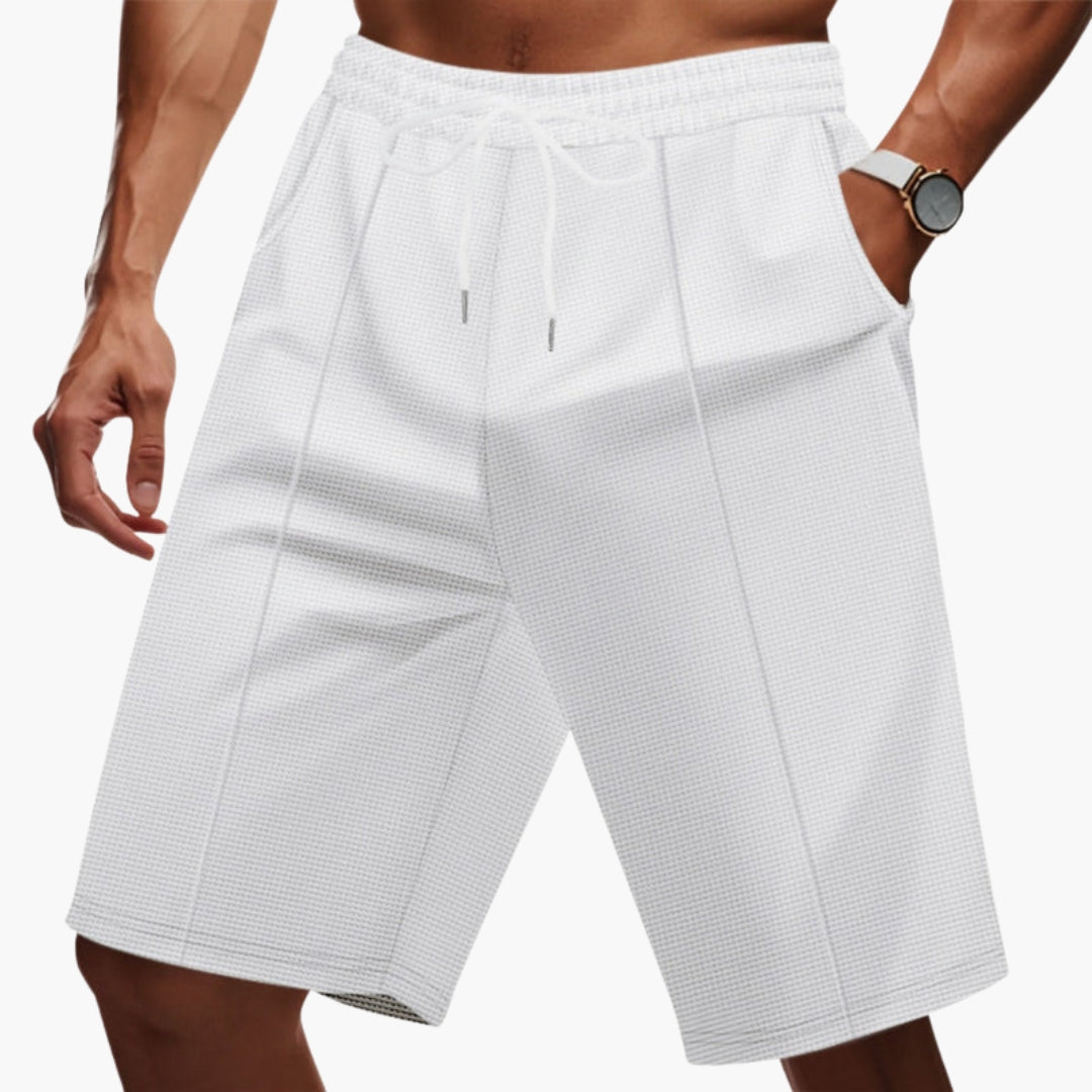 Short Homme avec Jambe Droite et Taille Élastique