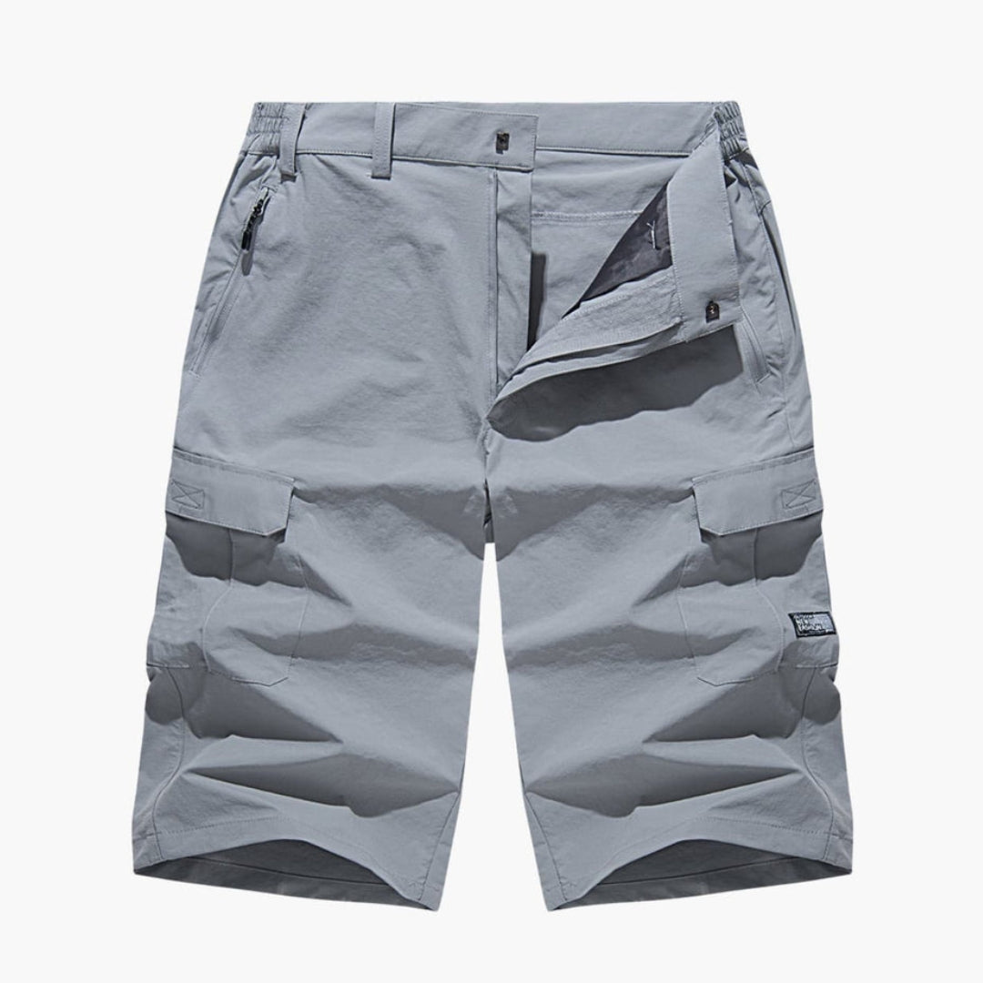 Pantaloni corti da uomo con tasche e passanti per cintura