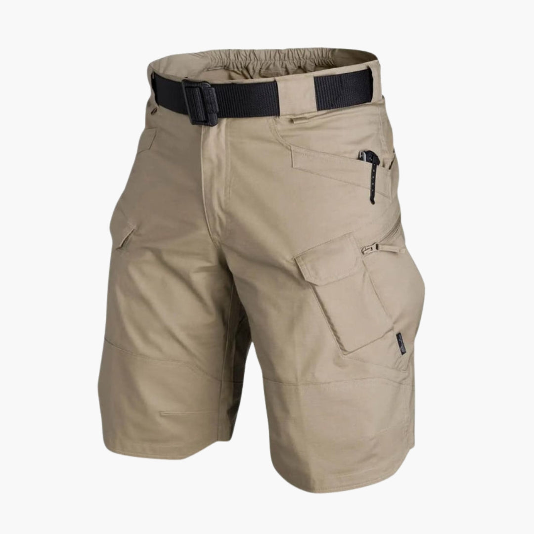 Pantaloncini cargo da uomo con chiusura a bottoni