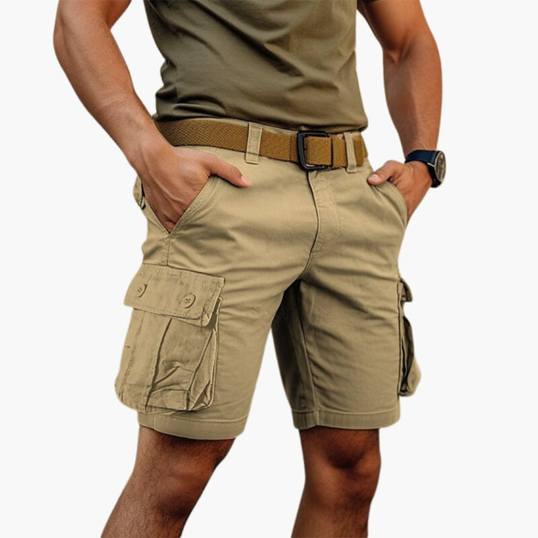 Short cargo homme avec fermeture zippée