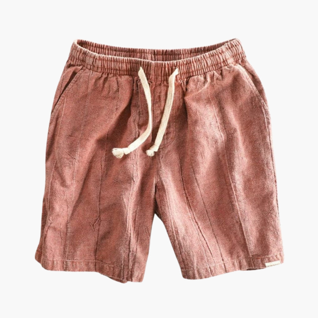 Short homme a cordon de serrage et surface texturée