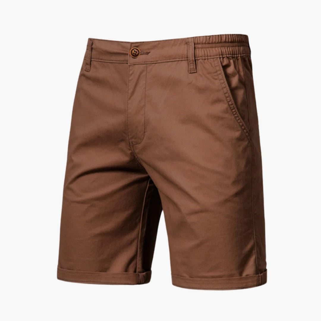 Short homme avec fermeture bouton et poches latérales