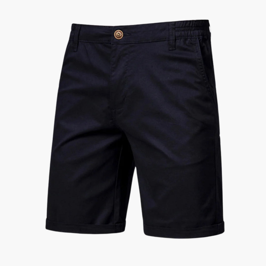 Short homme avec fermeture bouton et poches latérales