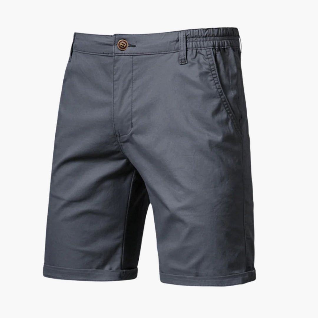 Short homme avec fermeture bouton et poches latérales