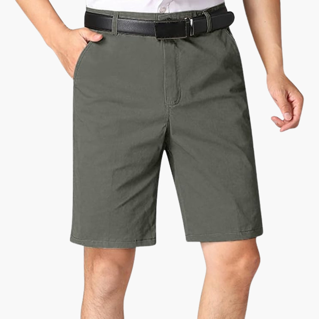 Short homme avec fermeture zippée