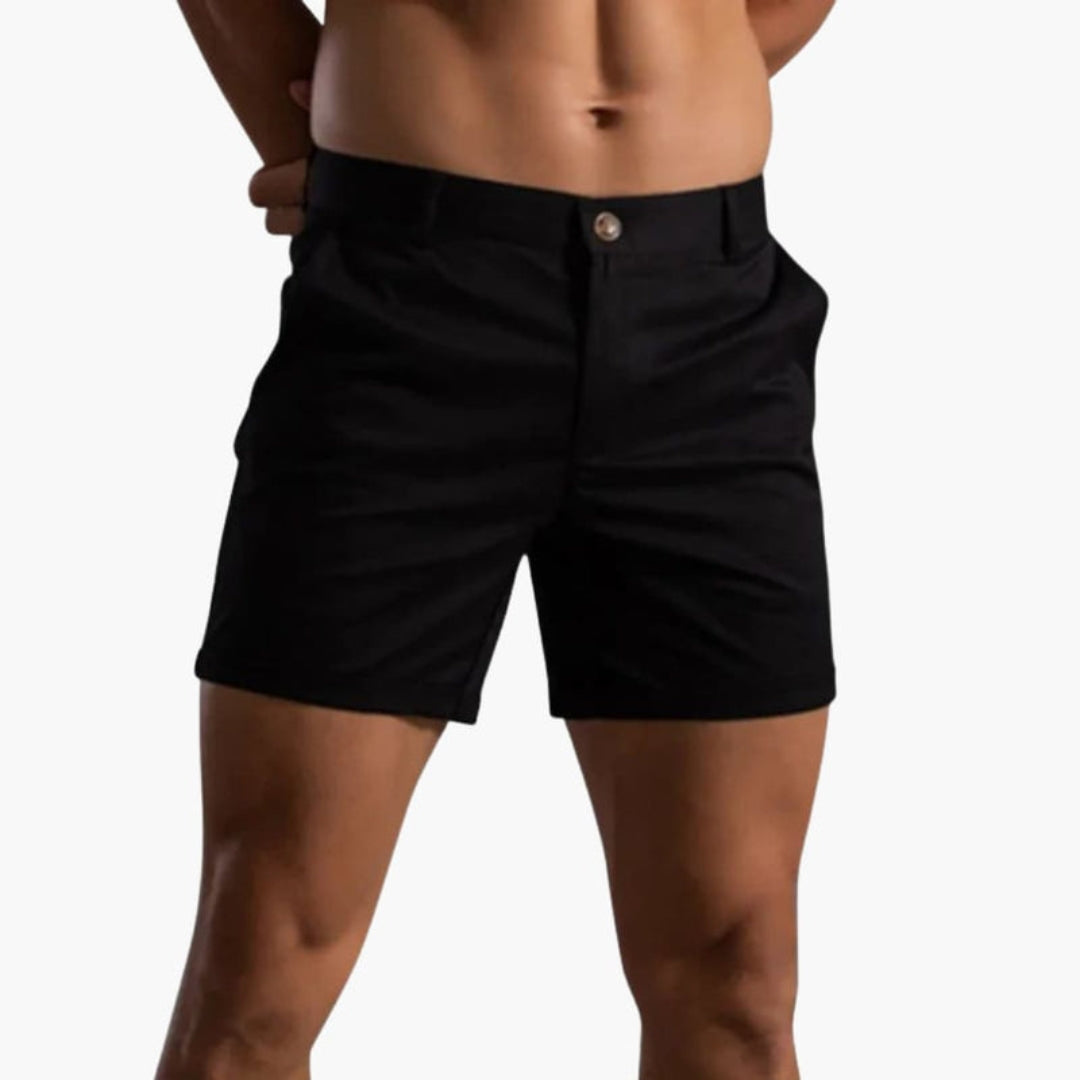Short homme avec passants de ceinture