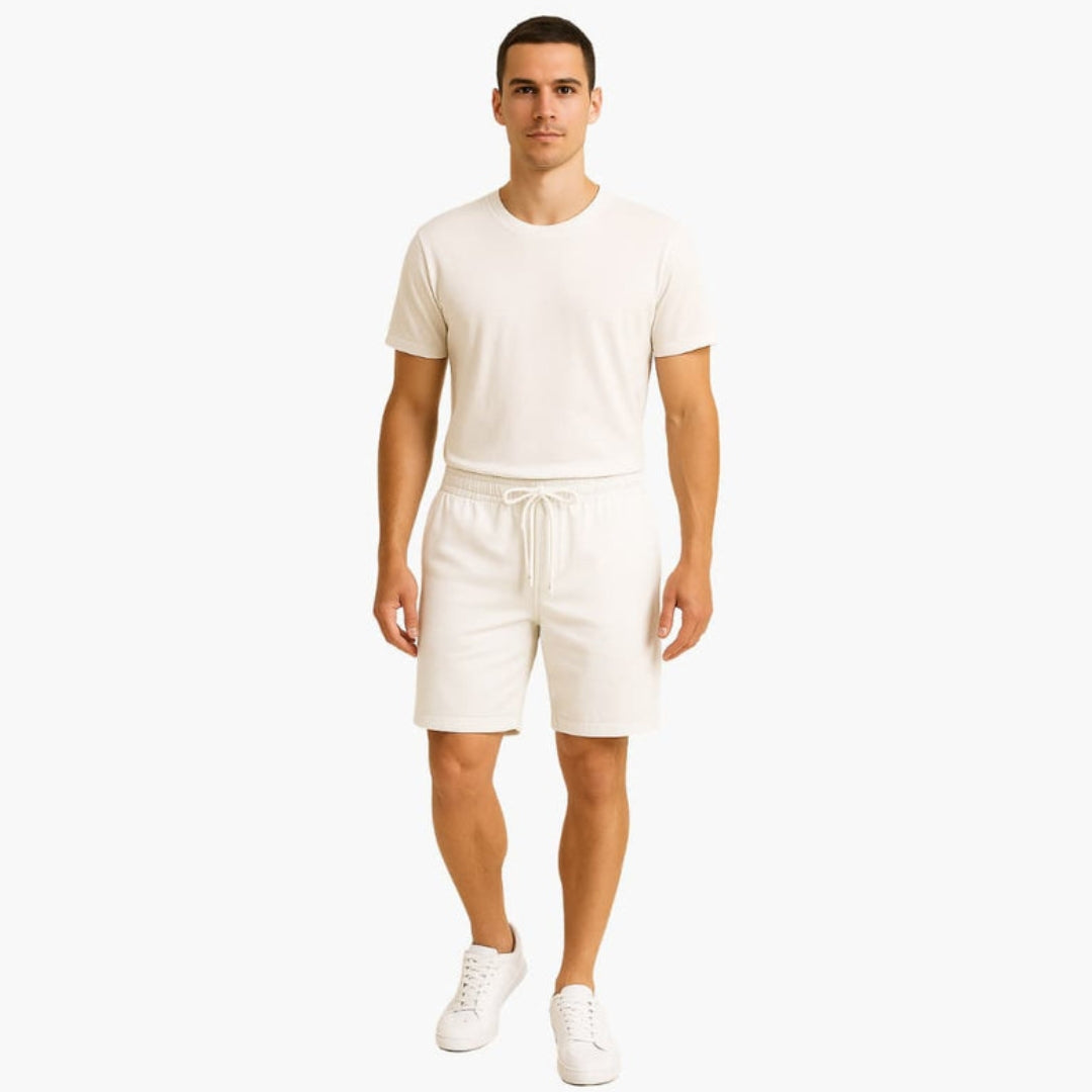 Short homme avec taille à cordon