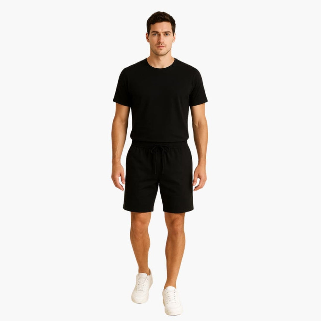 Short homme avec taille à cordon