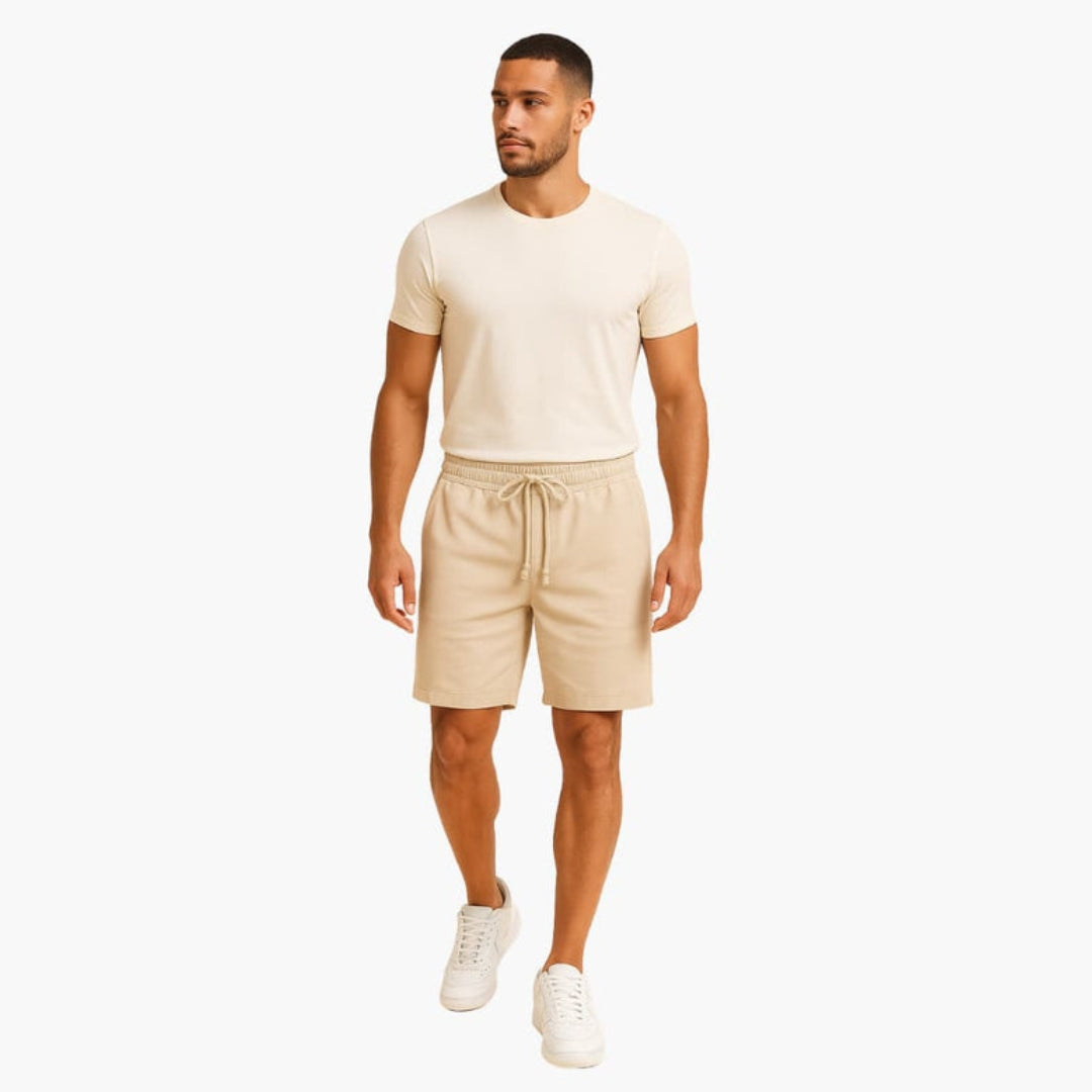 Short homme avec taille à cordon