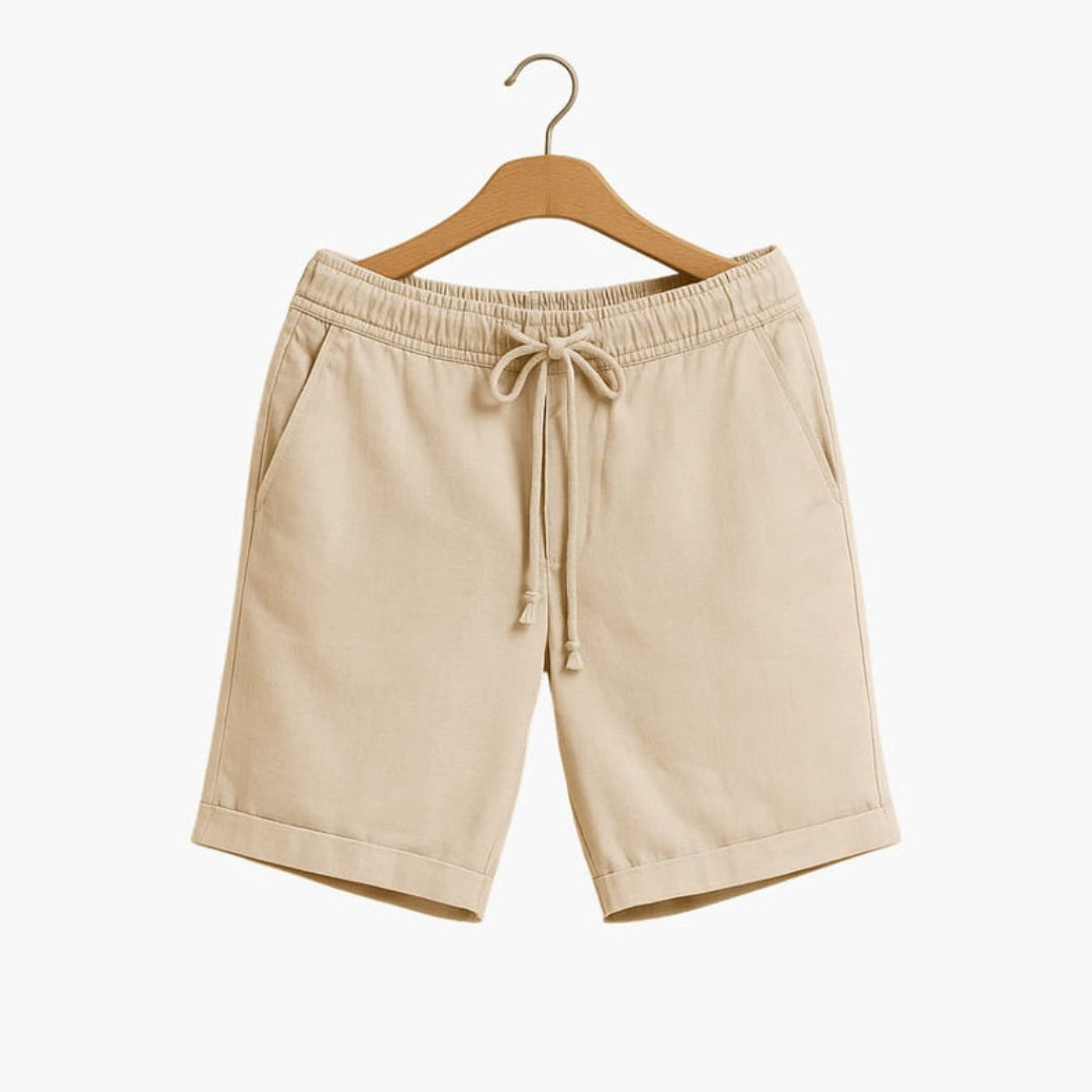 Short homme avec taille à cordon