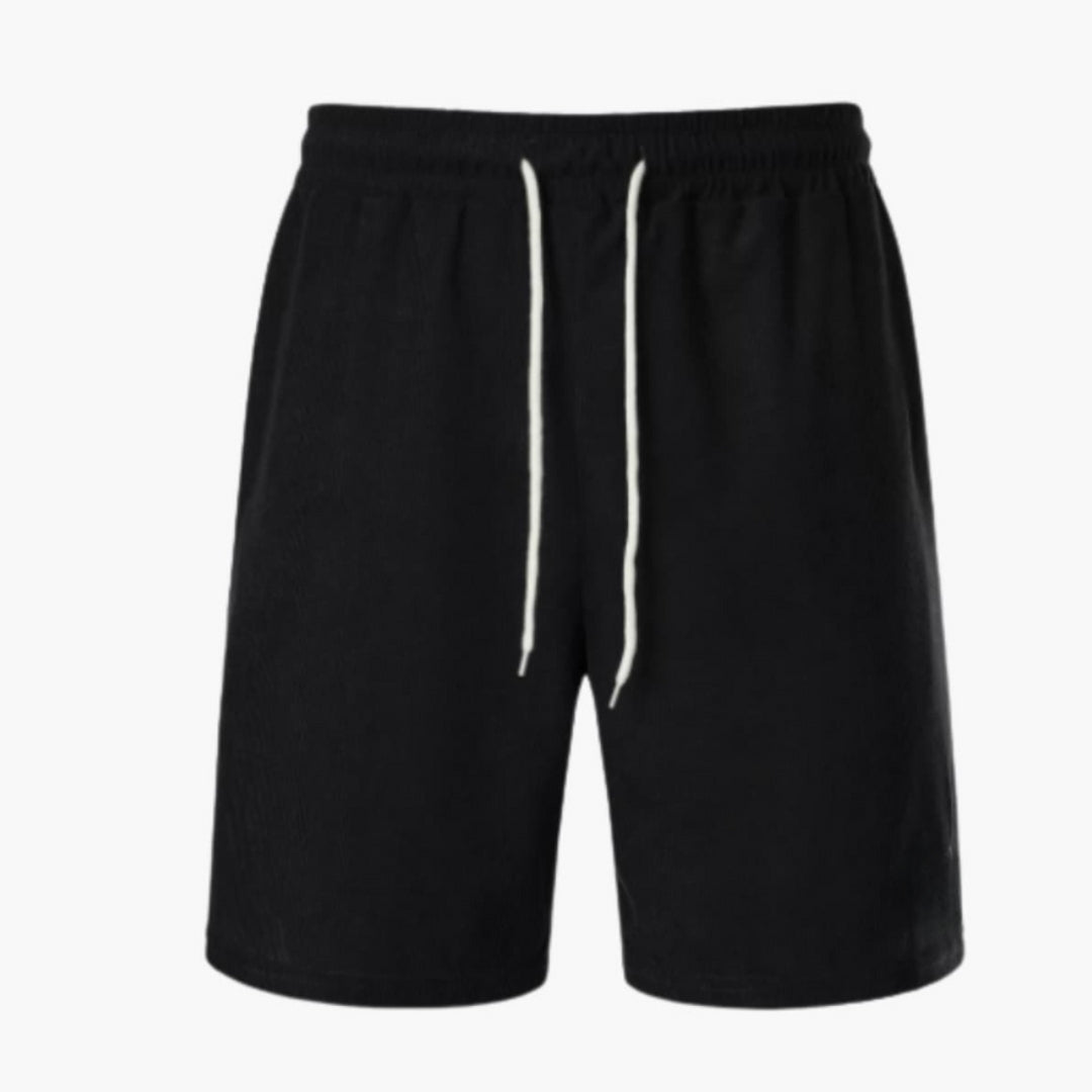 Short homme en velours côtelé avec surface côtelée