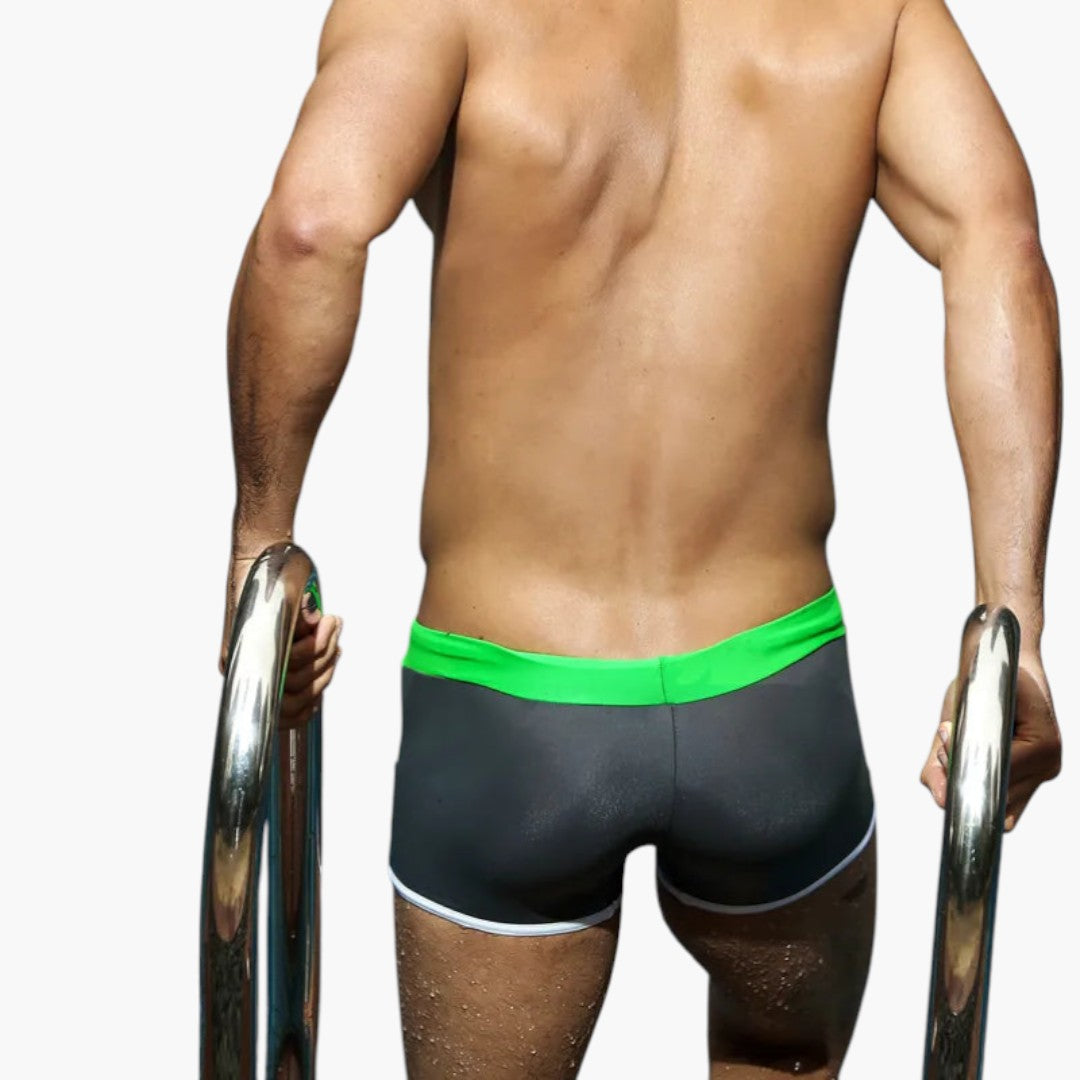 Men's swim trunks with side pockets