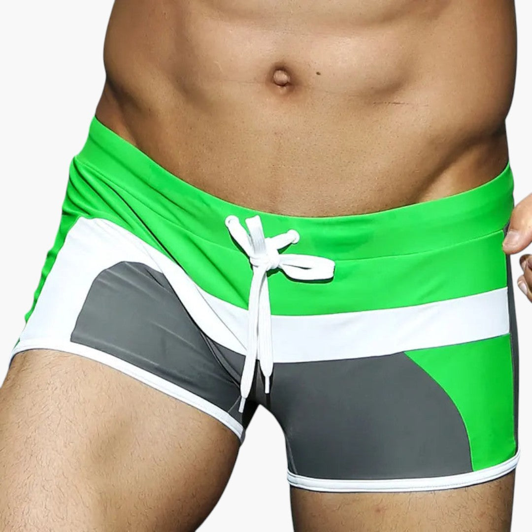Men's swim trunks with side pockets