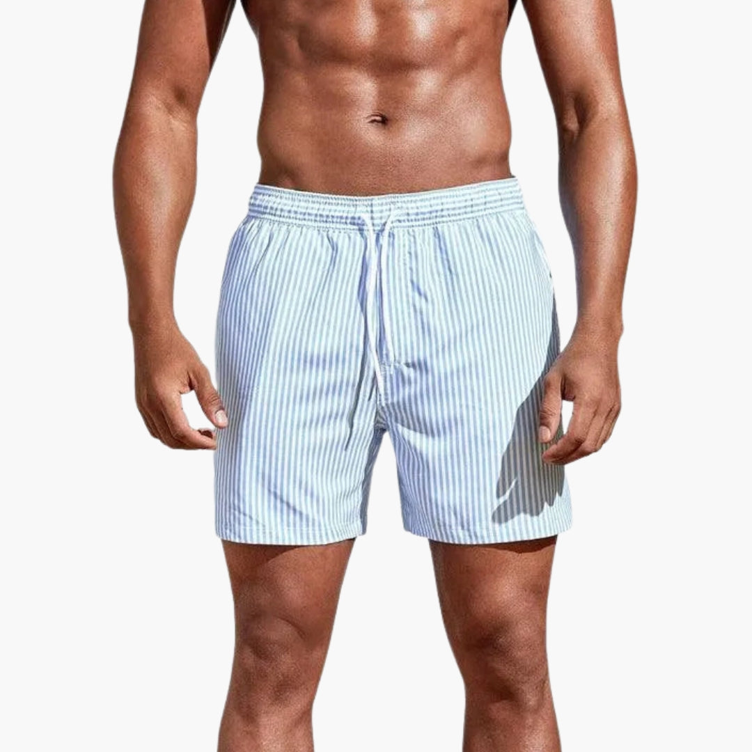 Shorts de surf pour hommes avec taille à cordon