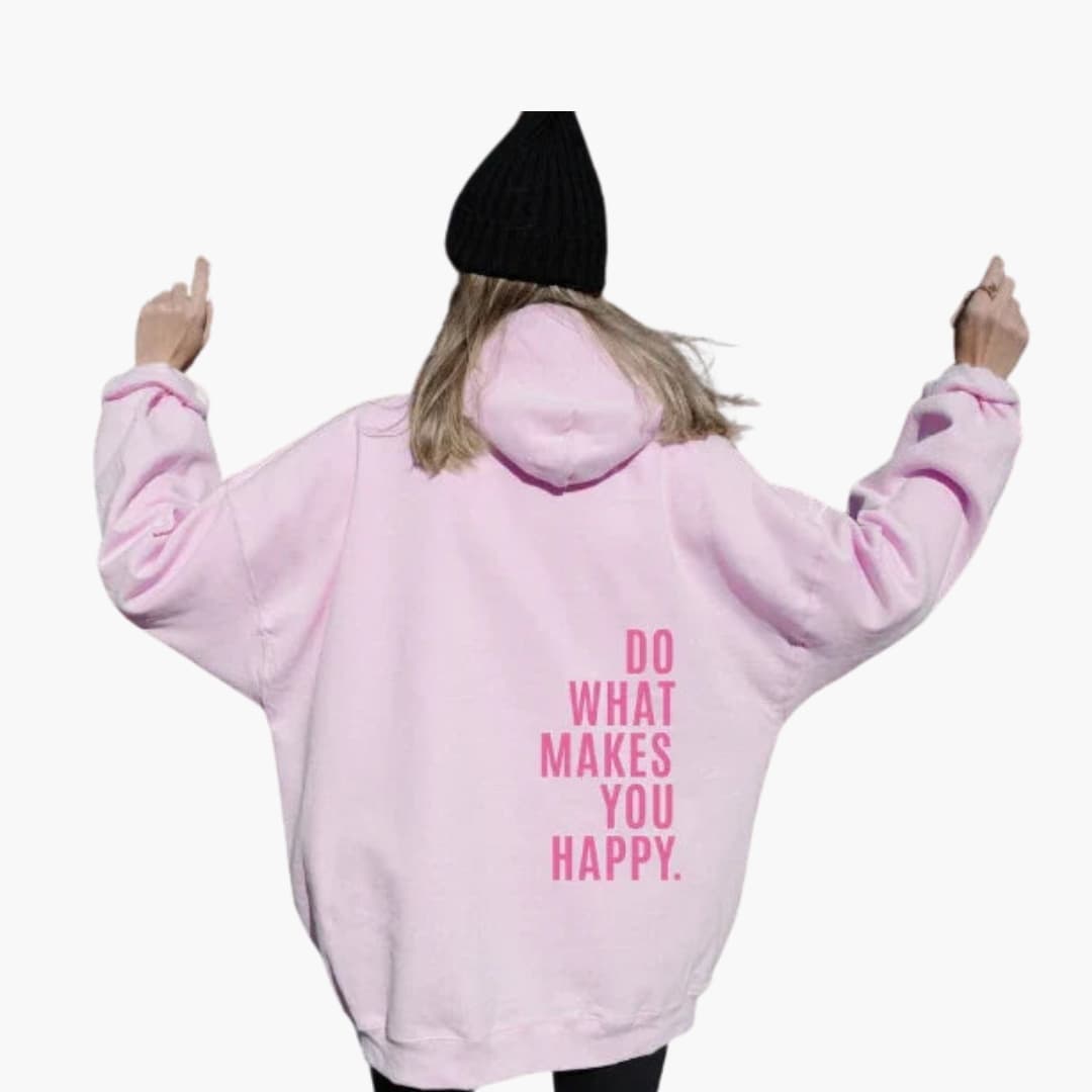 Sweat à Capuche Femme avec Dos Imprimé