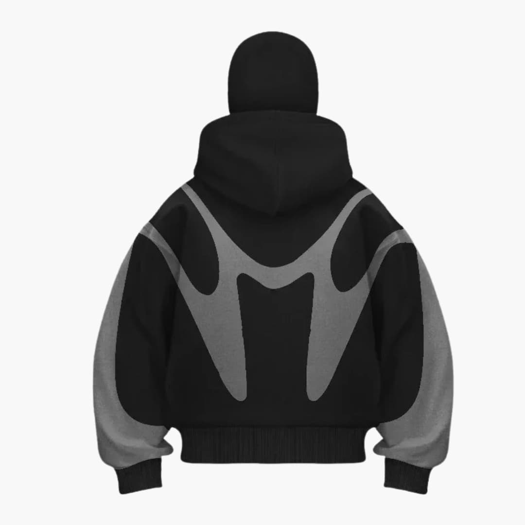 Veste à capuche zippée pour homme avec cagoule