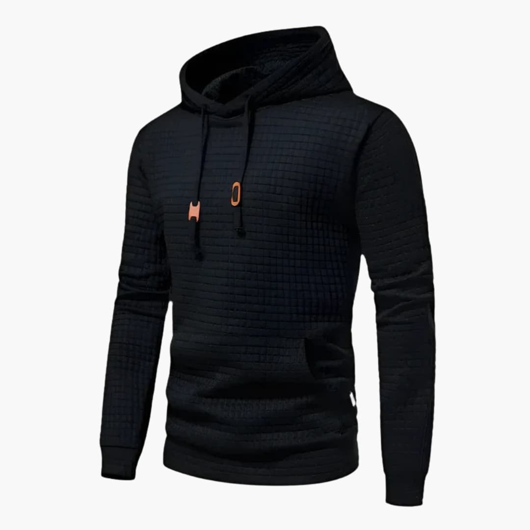 Sweat à Capuche Homme avec Texture Matelassée