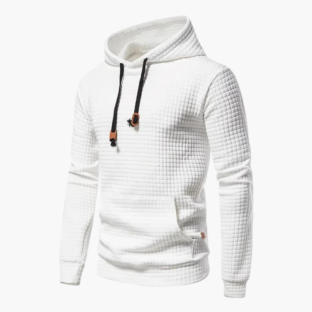 Sweat à Capuche Homme avec Texture Matelassée