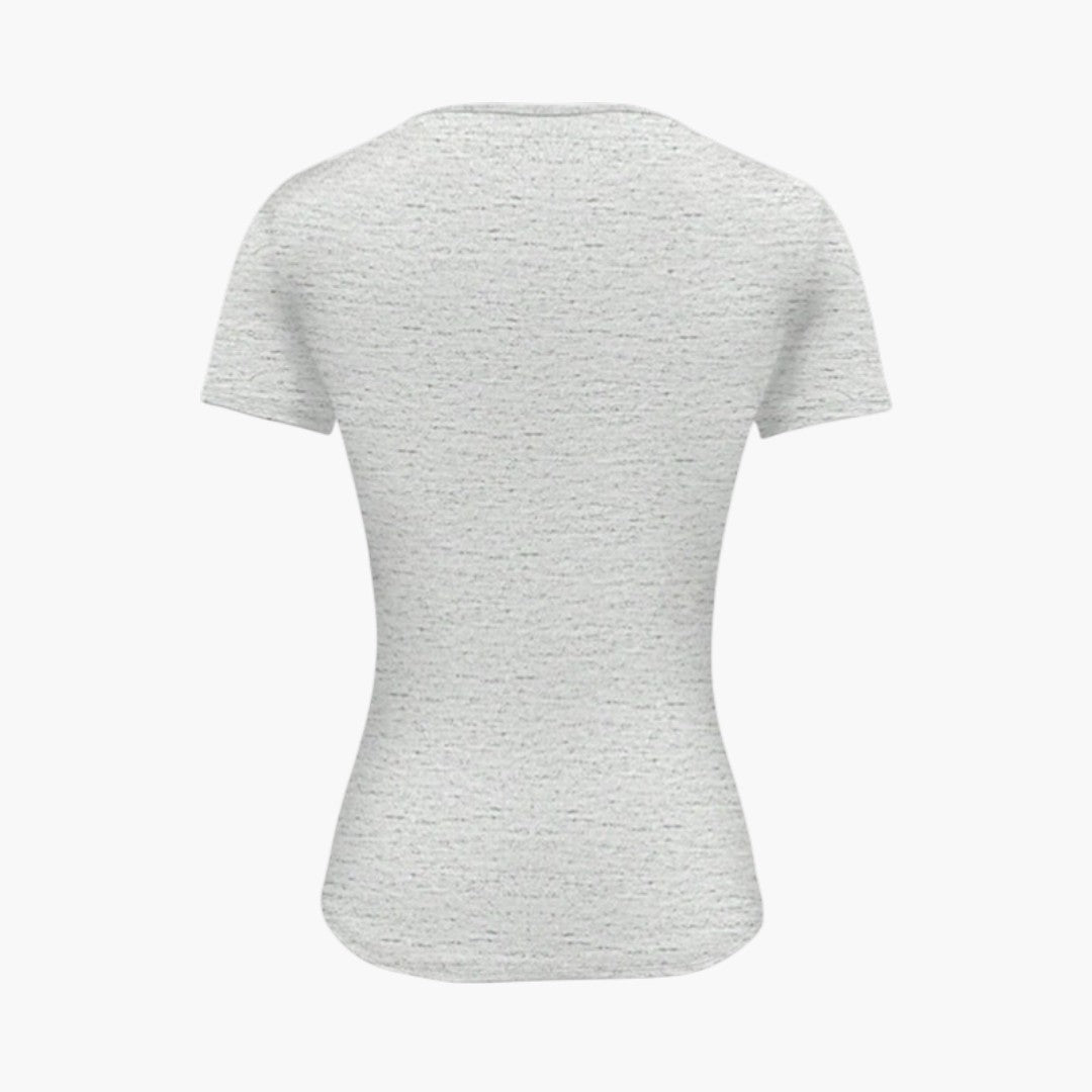 T shirt Femme avec Col Rond et Ourlet Droit