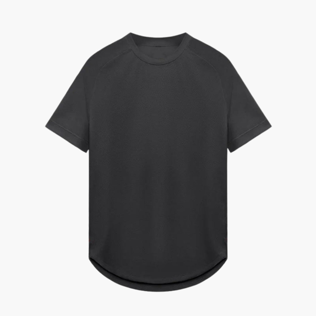 T-shirt homme avec col rond et manches raglan