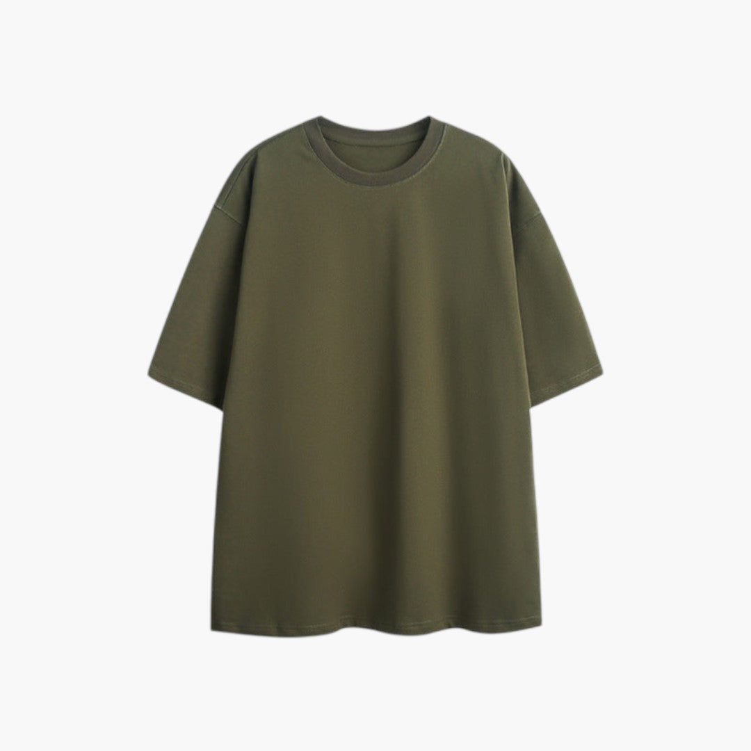 T shirt Homme avec Manches Courtes et Col Rond