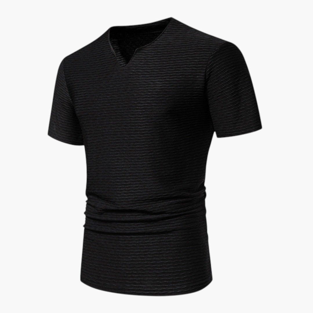 T shirt homme à surface ondulée texturée