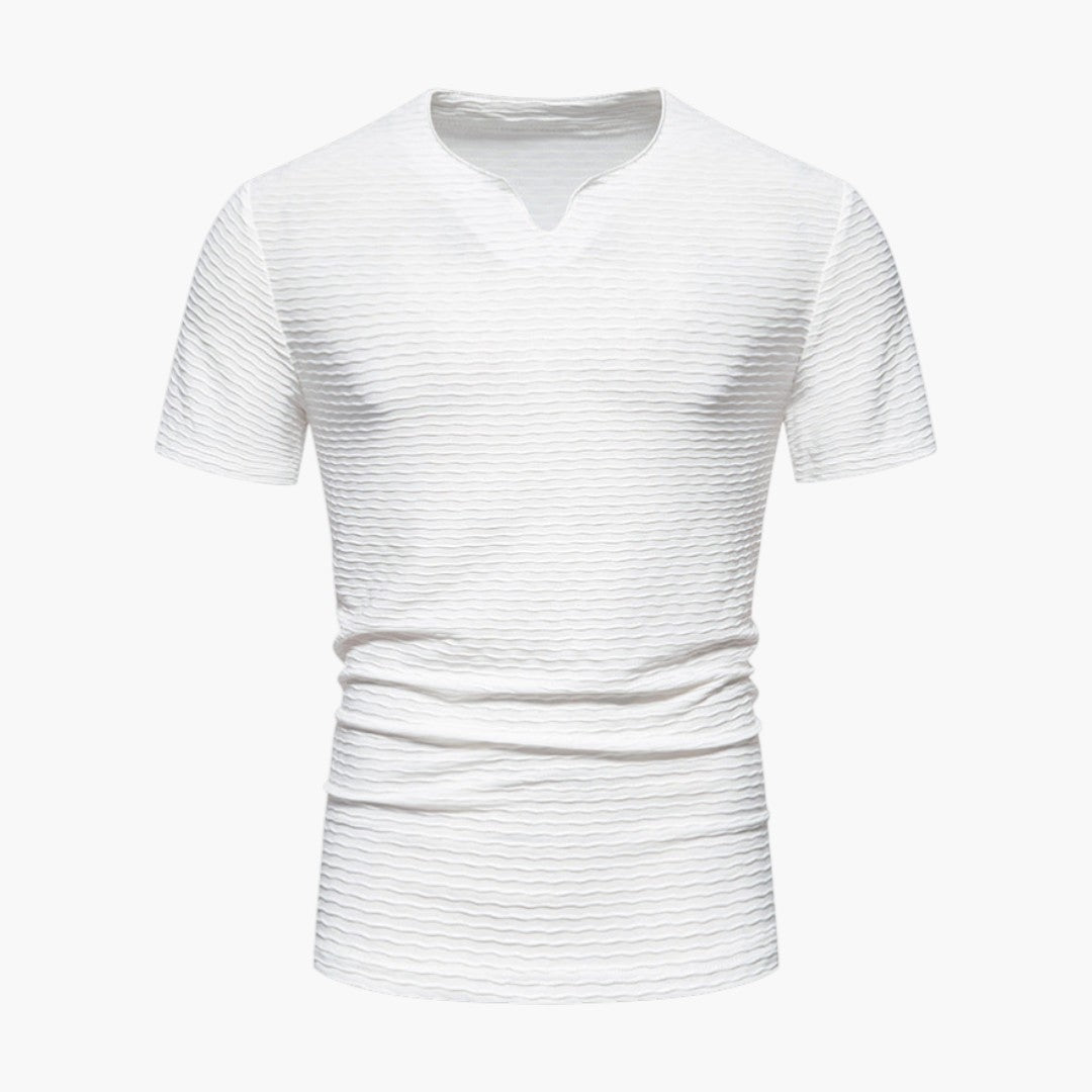 T shirt homme à surface ondulée texturée
