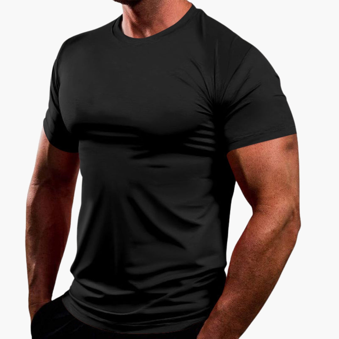 T shirt homme col rond manches courtes