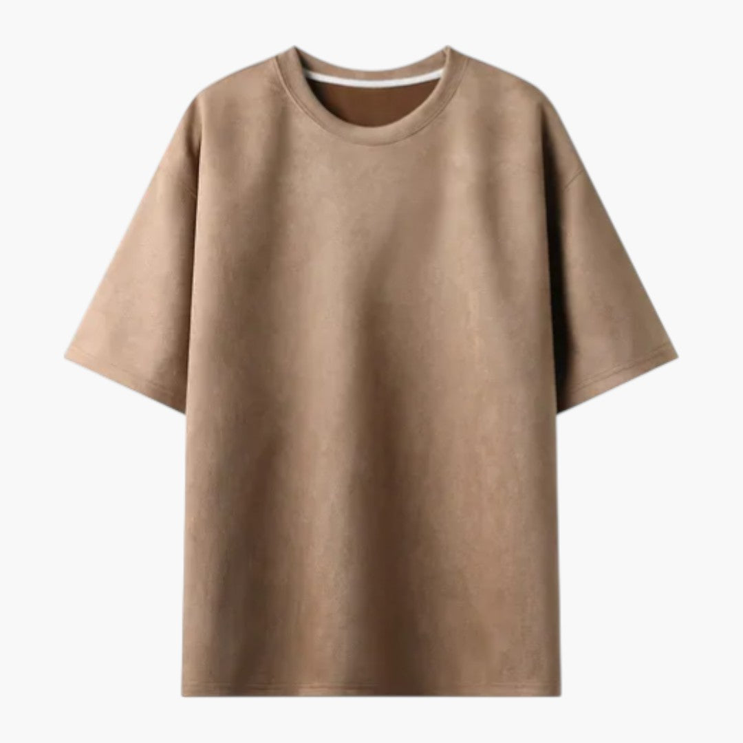 T shirt homme oversize à manches courtes avec col rond