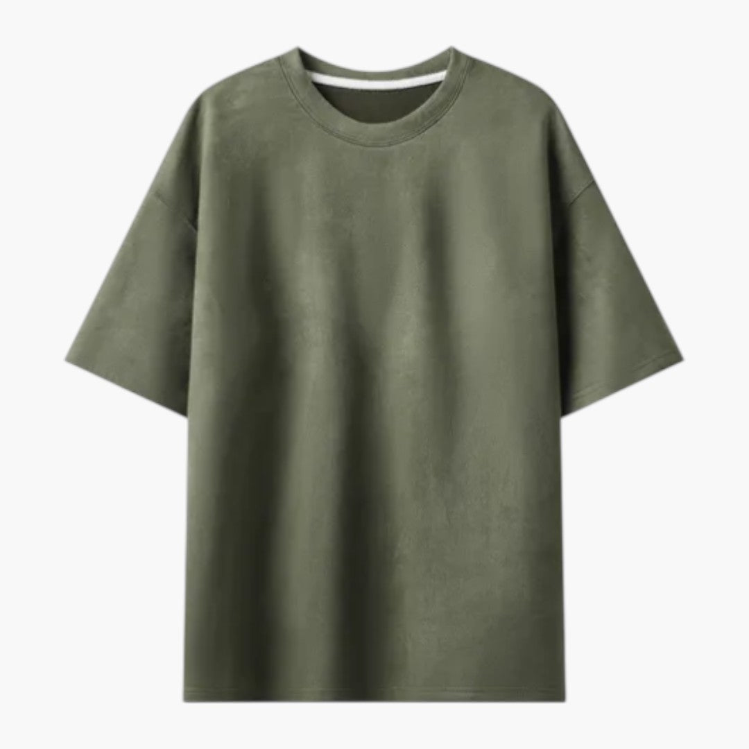 T shirt homme oversize à manches courtes avec col rond