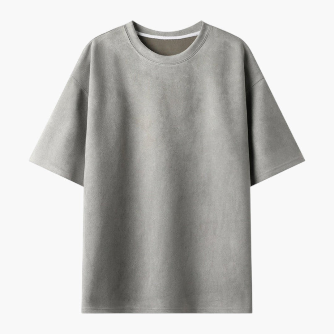 T shirt homme oversize à manches courtes avec col rond