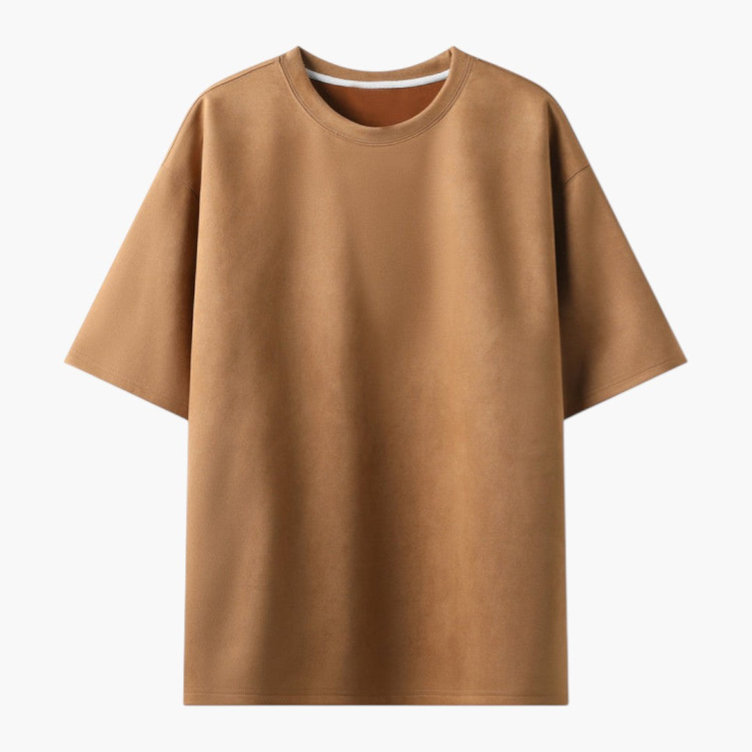 T shirt homme oversize à manches courtes avec col rond