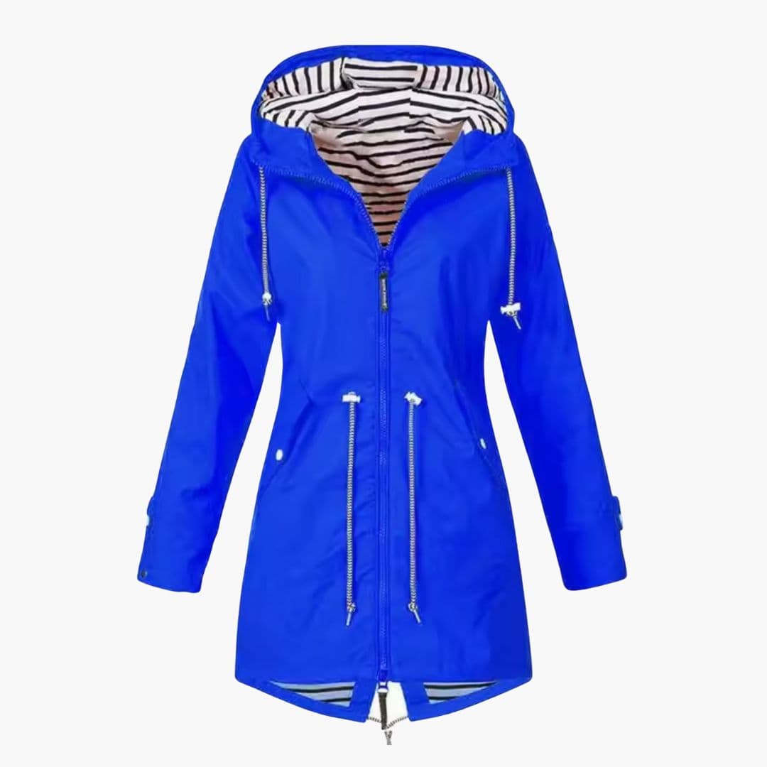 Veste Femme à Capuche avec Taille Ajustable