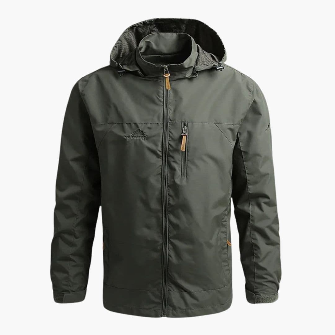 Veste Homme à Capuche avec Fermeture Zippée et Poches