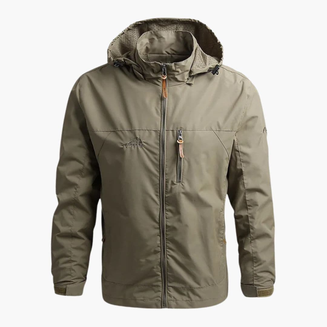 Veste Homme à Capuche avec Fermeture Zippée et Poches
