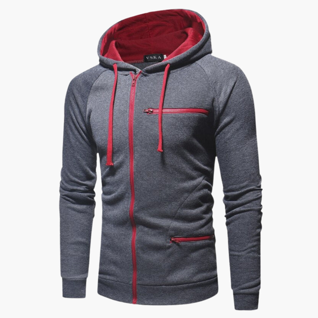 Veste Homme avec Capuche et Poches Avant