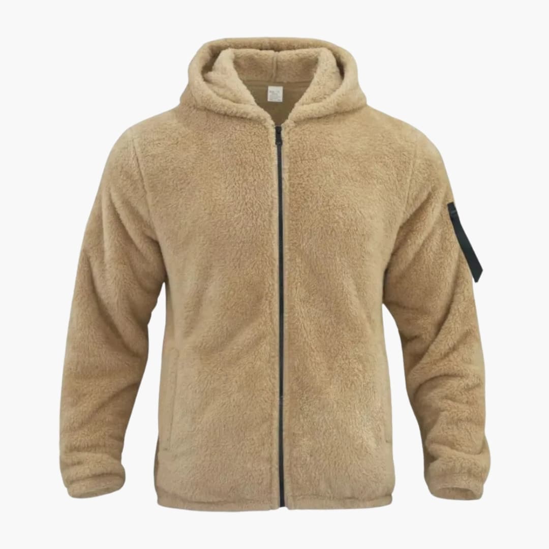 Veste Matelassée Homme avec Manches en Maille et Col Montant