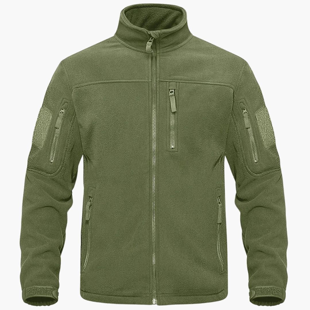 Veste Polaire Tactique Homme avec Multiples Poches Zippées