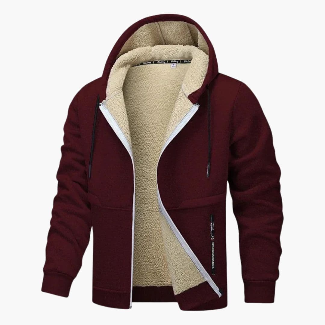 Veste à capuche homme avec doublure intérieure