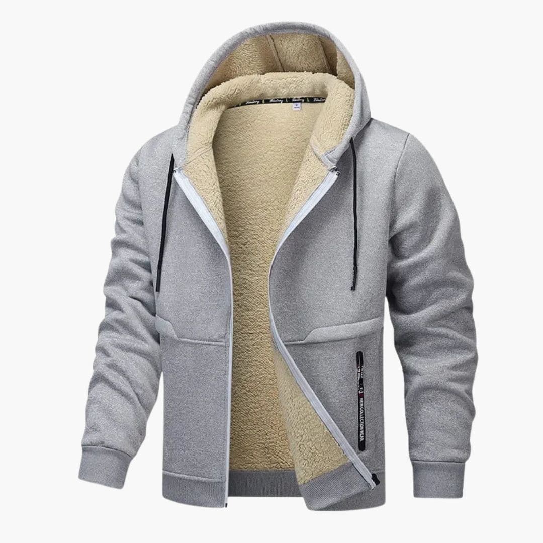 Veste à capuche homme avec doublure intérieure