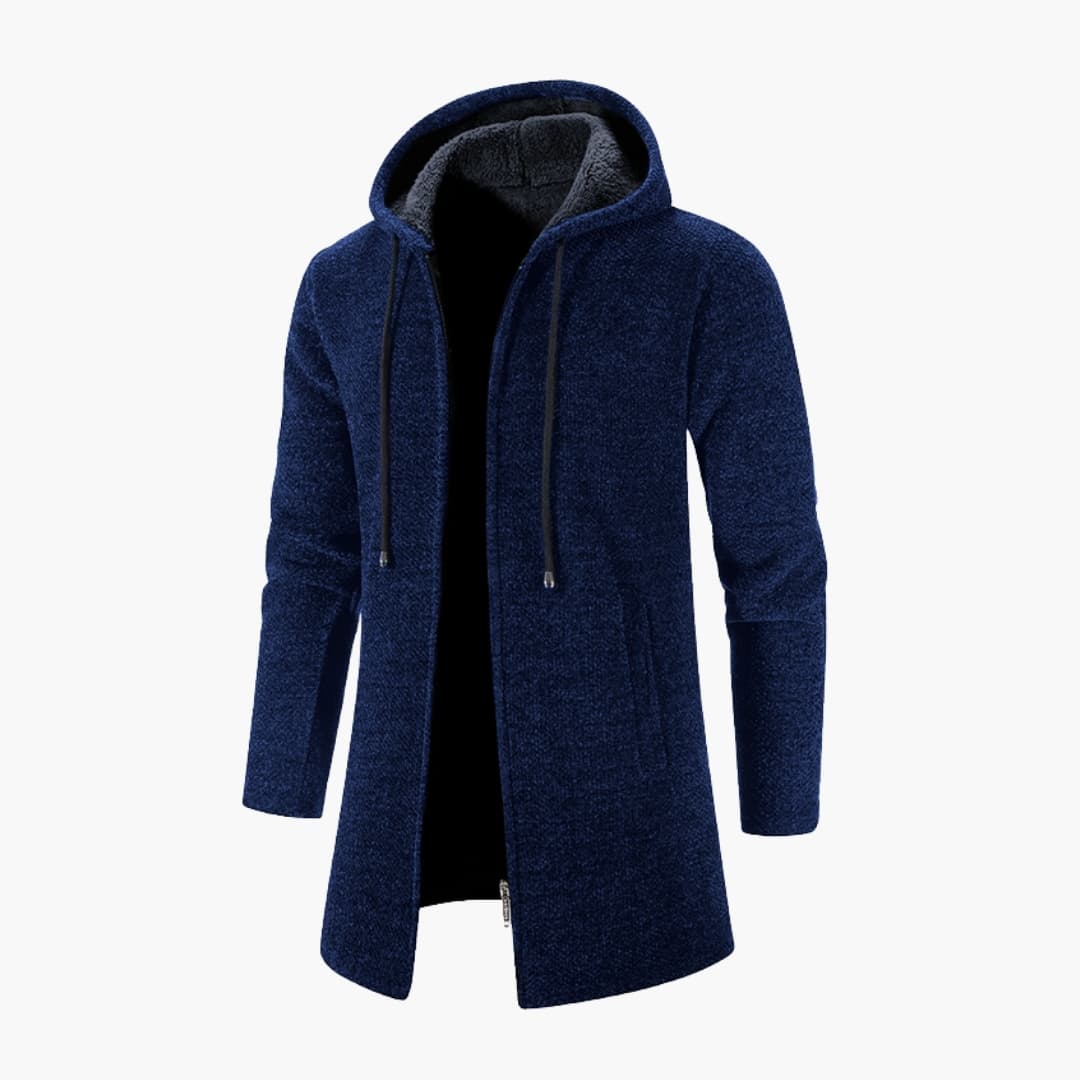 Veste à capuche pour homme avec manches longues