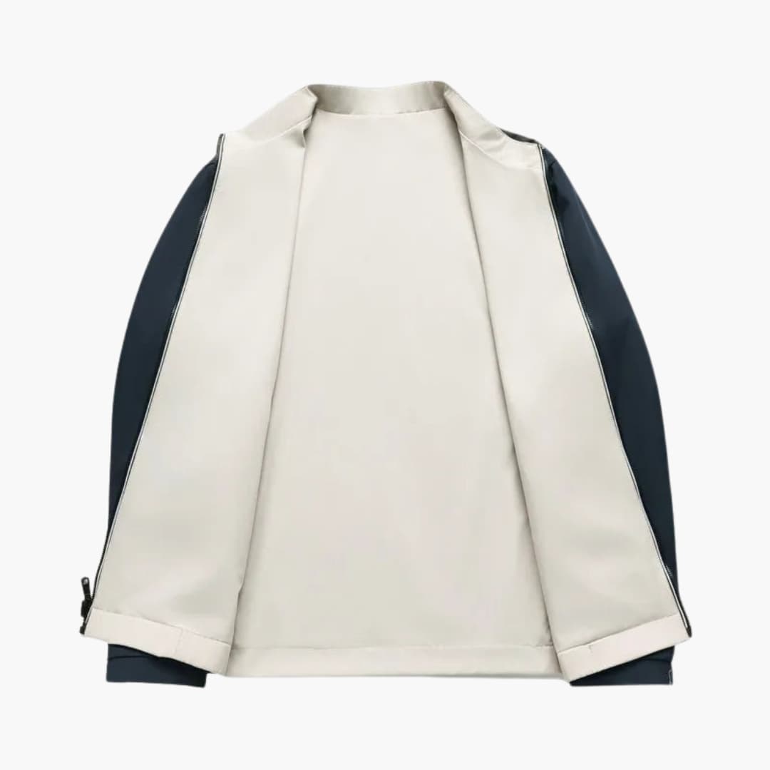 Veste bomber homme minimaliste zippée avec poches zippées