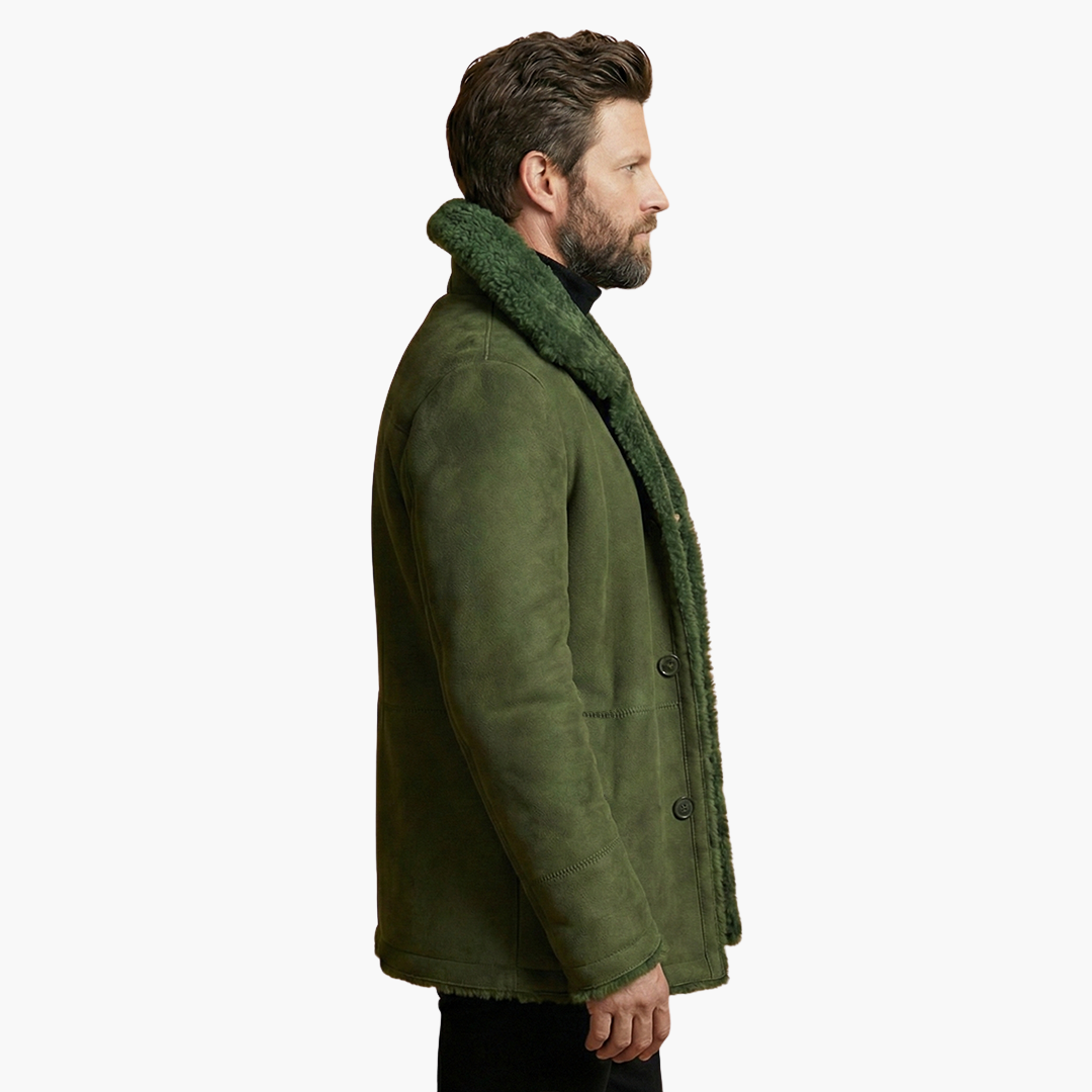 Veste d’hiver pour homme avec large col